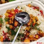 Roasted Pumpkin Rice with Dill & Pomegranate
