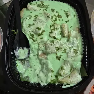 Baked Fish with Sweet Basil Cream