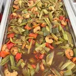 Stir-fried Prawns with Celery in XO Sauce