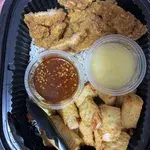 Heng Ong Huat Platter<br>crabmeat wu xiang & signature pineapple chicken