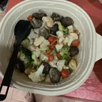 Broccoli and Cauliflower With Mushroom & Pacific Clams 青白菜花炒香菇鲍贝