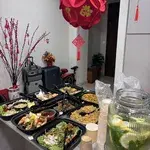 On & On Prosperity Cold Platter<br>smoked duck crepe, truffle capellini, marinated octopus, cantonese prawn salad, marinated jellyfish