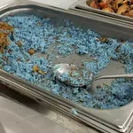 Butterfly Blue Pea Rice (V) <br> shallots, coriander, super-garlicfied oil and blue pea flower