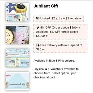 Jubilant Gift (Colours: Blue) (Format: E-Voucher)