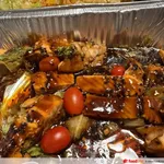Baked Salmon w Teriyaki Sauce