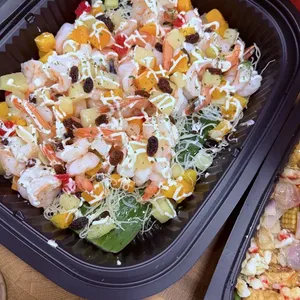  Salad Prawn w Raisins 沙律虾球 