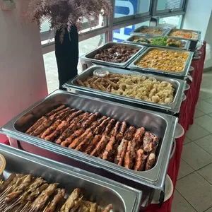 Grilled Chicken Satay & Torched Mentaiko Skewers<br>served with condiments