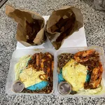 Lavender Signature Set - Nasi Lemak, Chicken Wing, Luncheon Meat, Fish Fillet, Sambal Prawn & Egg) (Add-ons: None) (Container: Take away charges)