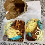Lavender Signature Set - Nasi Lemak, Chicken Wing, Luncheon Meat, Fish Fillet, Sambal Prawn & Egg) (Add-ons: None) (Container: Take away charges)