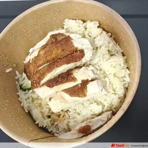 Chicken Rice (Chicken with Fragrant Rice) 鸡饭 (Type of Chicken: Roast 烧鸡)