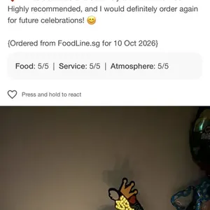 Birthday customer photo