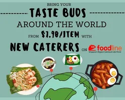 Bring Your Taste Buds Around The World From $7.90/Item With New Caterers On FoodLine