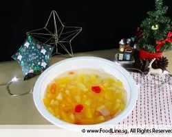 Chilled Ice Jelly with Fruit Cocktail | Customer Photo | International Catering Pte Ltd