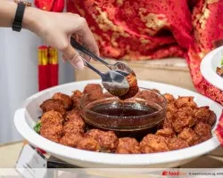 Lobster Ball with Honey Rock Sugar Dip | Customer Photo | Shiok Kitchen Catering Pte. Ltd.