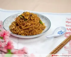 Teochew “Mee Swa” with Shredded Meat 肉丝炒面线 | Customer Photo | Swatow Seafood