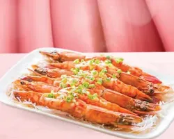 Steamed Tiger Prawn w Garlic & Vermicelli 蒜蓉粉丝蒸鲜虾 | Customer Photo | A-One Signature