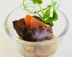 Braised Short Ribs With Cous Cous And Cherry Sauce | Customer Photo | Amici Events And Catering