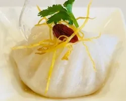 Crystal Prawn Dumpling With Ginger Soy Sauce | Customer Photo | Amici Events And Catering