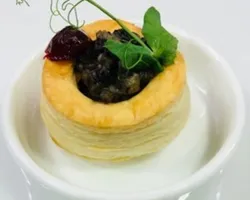 Vol-au-vent Shell With Mushroom Thyme Ragout (V) | Customer Photo | Amici Events And Catering