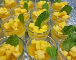 Mango Mousse<br>Light and creamy mango mousse with a delicate sweetness, providing arefreshing and indulgent tropical dessert in every bite. | Customer Photo | BBQ Chef