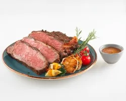 Whole Roasted Beef Striploin with Roasted Vegetables and Grain Mustard Jus (1.2kg) | Customer Photo | BellyGood Caterer