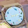 Click to see more photos of Design C - Pastel Blue Bento Cake w/ flowers