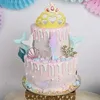 Click to see more photos of Princess Mermaid Drip Cake – Mermaid Cake