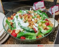 Chopped Romaine Greens Salad<br>tossed in Creamy-tangy Dressing with Honey Cherry Tomatoes | Customer Photo | Delizio Catering Pte Ltd