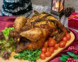 Herbaceous Poulet with Chestnut Stuffing | Customer Photo | Delizio Catering Pte Ltd