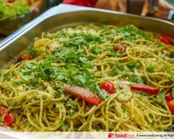 Emerald Isle Pesto Pasta | Customer Photo | Delizio Catering Pte Ltd