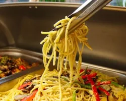 Spaghetti Aglio Olio with Grated Parmigiano | Customer Photo | Friends Thai Table by Delizio Catering