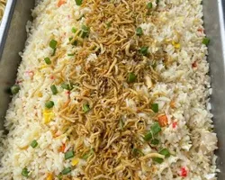 Chef’s Wok – Fried Rice w Silver Fish | Customer Photo | ECreative Catering Pte Ltd