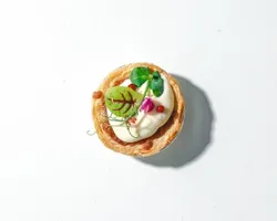 French Caramelised Onion Tarte<br>whipped feta cream cheese, 4-hour caramelised onions | Customer Photo | Grain