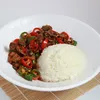 Click to see more photos of 酸辣鸡杂盖饭 Sichuan Chicken Gizzard Rice Bowl