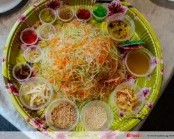 Prosperity Yu Sheng (w Abalone Strips) 发财鱼生 (+鲍鱼条) *1 Platter/10pax <br>Blessings and good fortune for the new year<br/> | Customer Photo | Hock Hoe Heng Catering