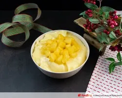 Mango Pudding with Fresh Mango | Customer Photo | Ishiro Fusion Catering