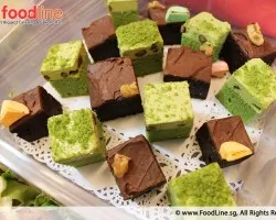 Medley of Pastries (Matcha Azuki Mousse Cake & Marshmallow Pecan Nut Brownies) | Customer Photo | Katong Catering