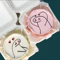 Valentine's Couple Bento Cakes