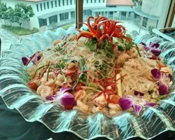 Yum Woon Sen | Spicy Vermicelli Salad with Pork & Prawns | Customer Photo | Nara Bear Authentic Thai Cuisine