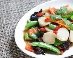 Sanyao Stir Fry Mix Vegetables  山药小炒 | Customer Photo | New Fut Kai Vegetarian