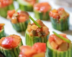 Avocado Salad Tossed With Tomato, Cucumber & Chef Dressing (Vg) | Customer Photo | Oh's Farm Catering