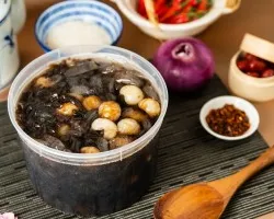 Chilled Grass Jelly w Longan | Customer Photo | On & On Diners