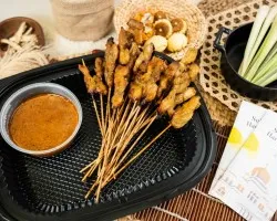 Grilled Chicken Satay w Condiments | Customer Photo | On & On Diners