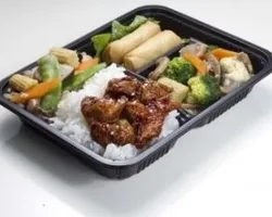 Vegetarian Bento (Mock Chicken) | Customer Photo | Overjoy Restaurant & Catering Services