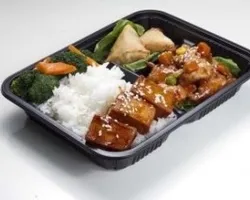 Vegetarian Bento (Mock Fish) | Customer Photo | Overjoy Restaurant & Catering Services