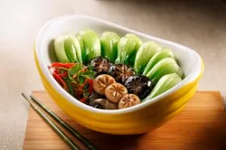 Xiao Bai Cai with Mushroom | QQ Catering