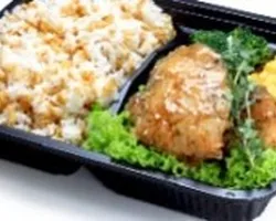 Rosemary Herb Chicken Bento with Broccoli, Sweet Corn and Pickles | Customer Photo | QQ Catering