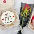 Valentine Special Bento Cake Rose