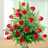 Click to see more photos of RR007: 20 Red Roses Arrangement in ceramic Vase