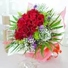 Click to see more photos of RR017: 24 Red Roses Handbouquet